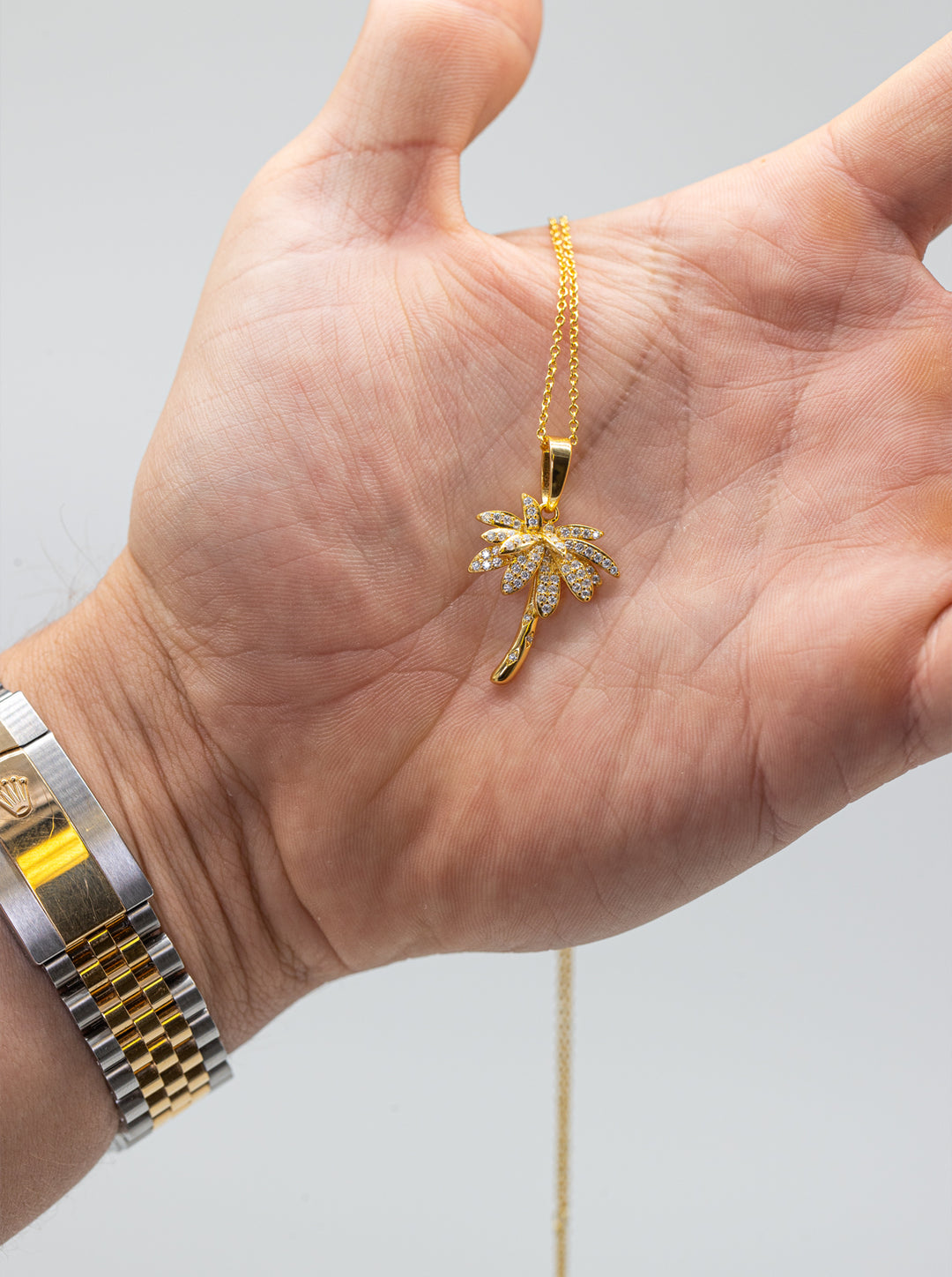 Palm Necklace (925 Sterling Silver)