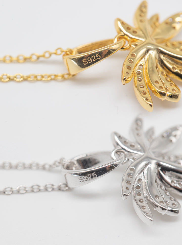 Palm Necklace (925 Sterling Silver)