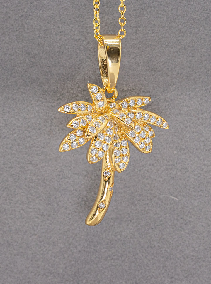 Palm Necklace (925 Sterling Silver)
