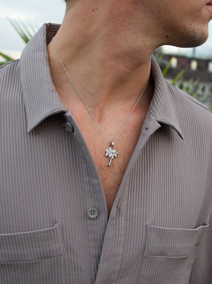 Palm Necklace (925 Sterling Silver)